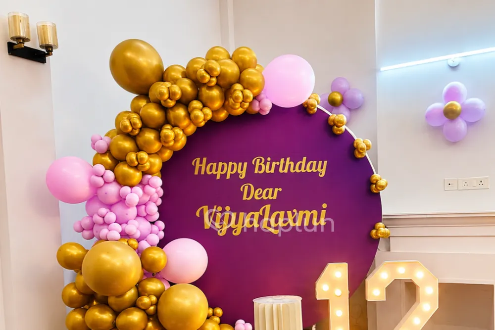 Elegant Birthday Setup