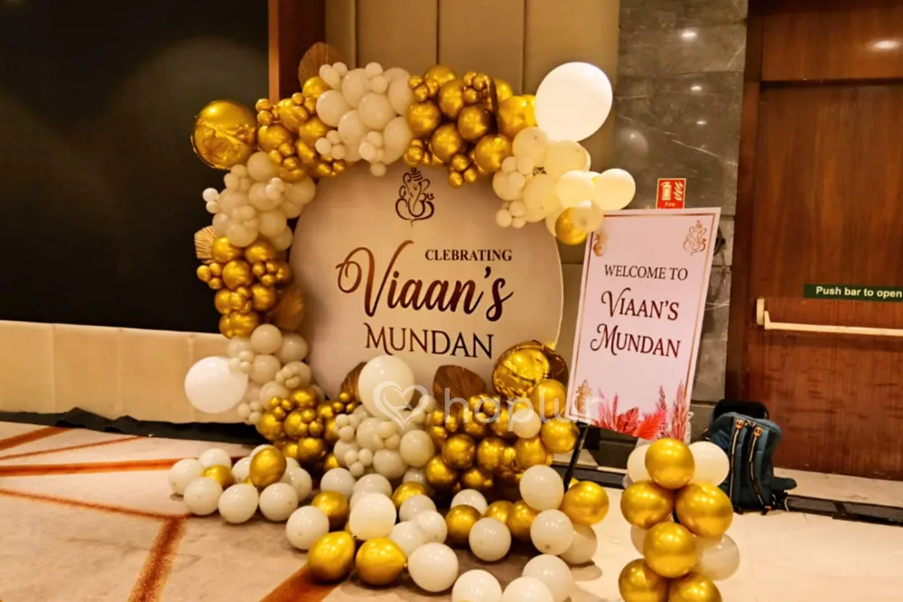 Mundan Ring Balloon Setup
