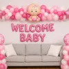 Pink Baby Girl Welcome Decor