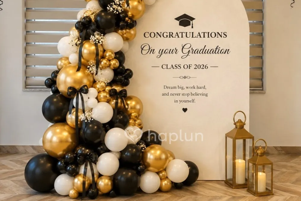 Achievement and Farewell Balloon Collage Decoration