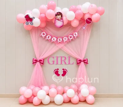 Surprise Baby Girl Arrivel Decor
