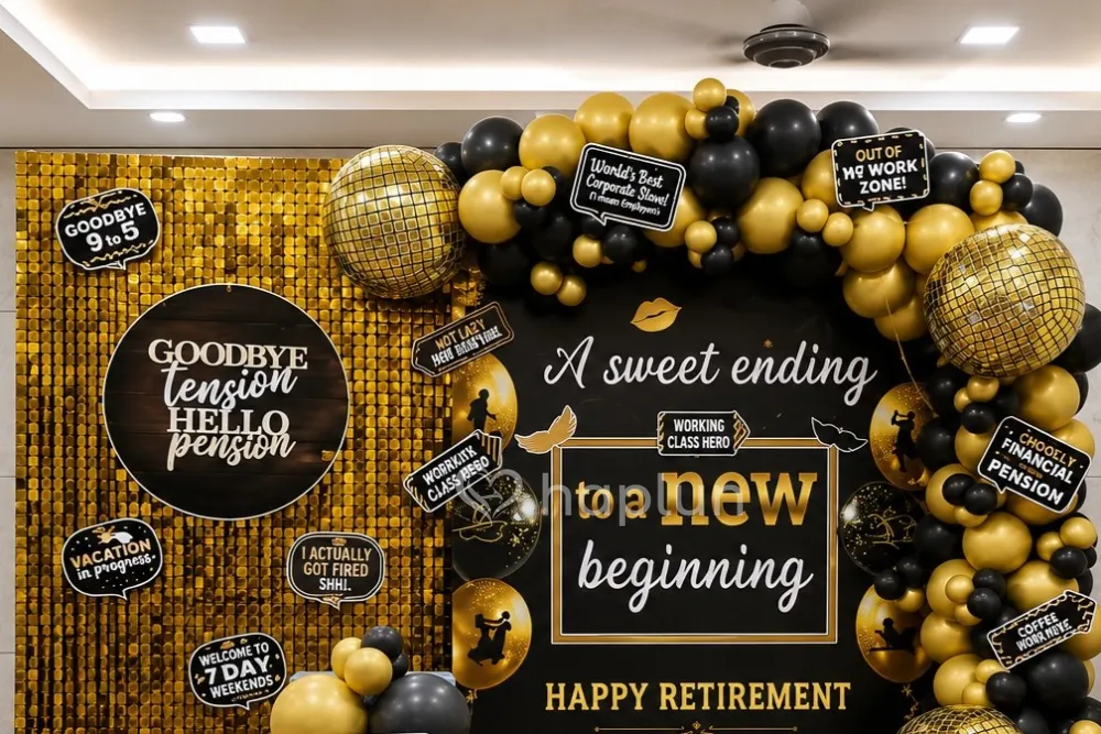 Cheers to Retirement Balloon Decor