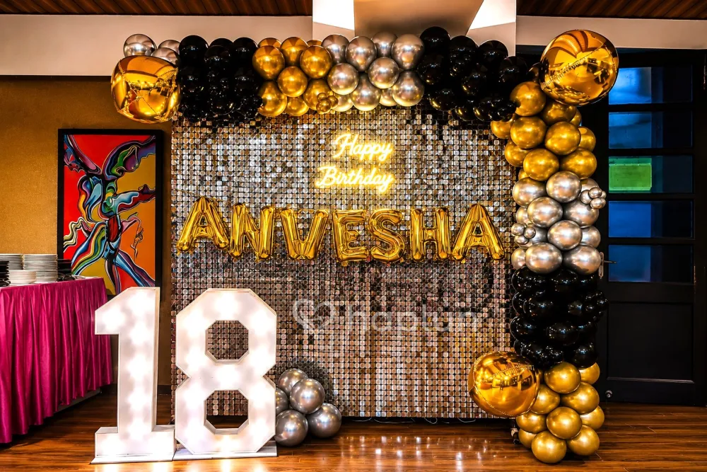Dazzling Silver Sequin Party Decor