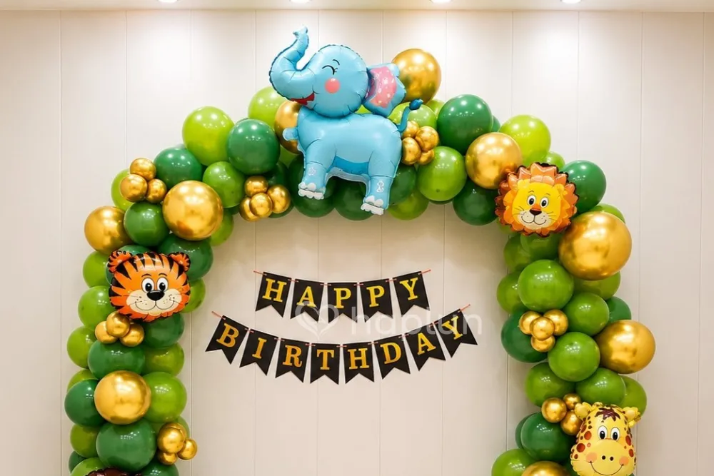 Safari Balloon Theme Decor