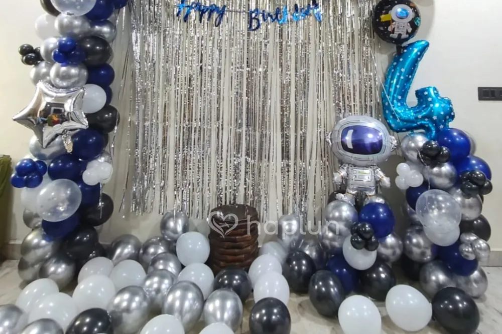 Space Theme Birthday Balloon Decoration