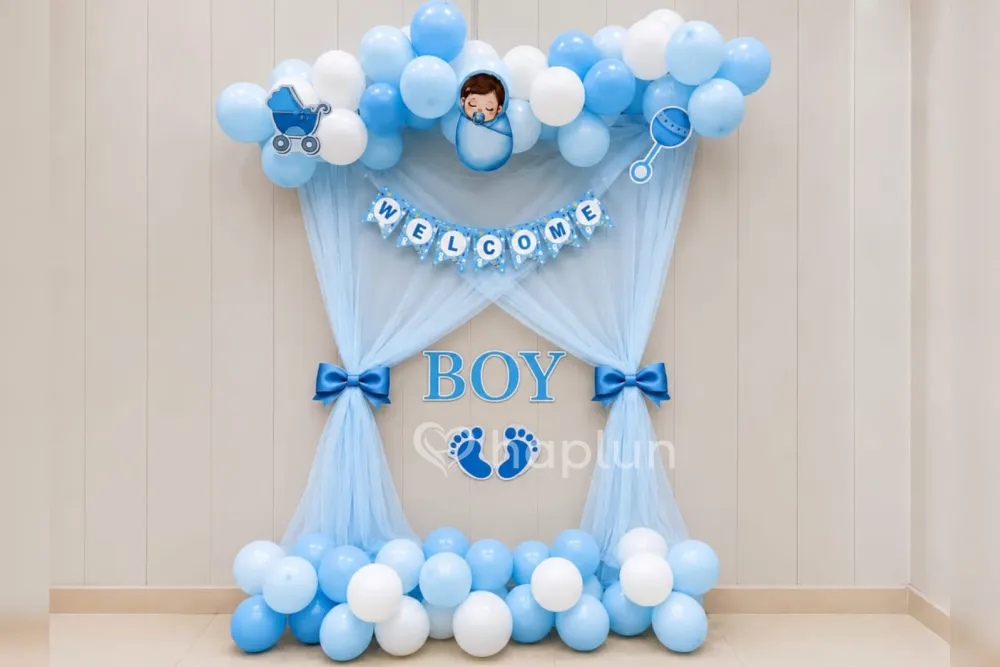 Surprise Baby Boy Arrival Decor