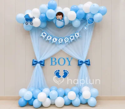 Surprise Baby Boy Arrival Decor