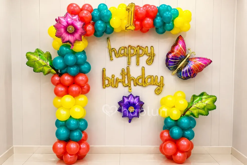 Colorful Butterfly Backdrop Decoration