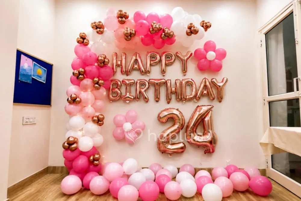 Dusty Pink Girl Birthday Decor