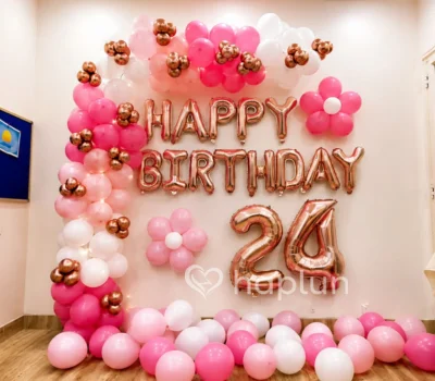 Dusty Pink Girl Birthday Decor