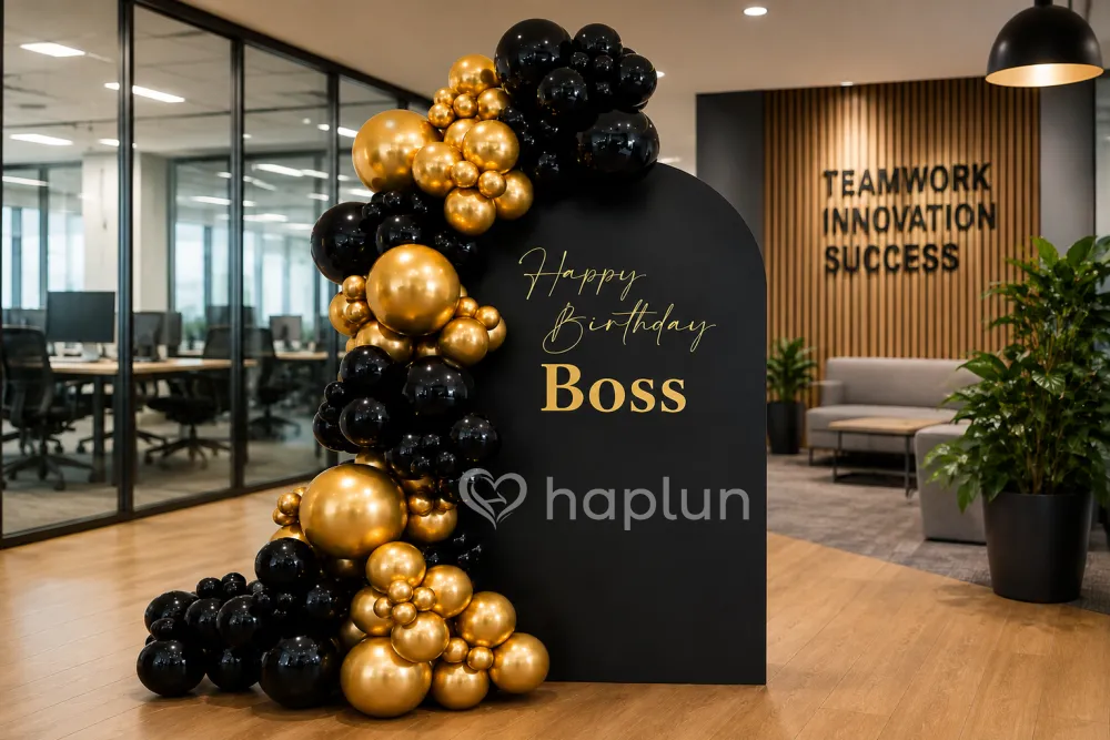 Elegant Boss Birthday Decoration at Office Noida