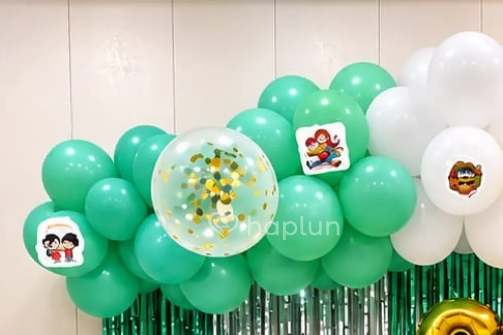 First Rakhi Balloon Decor with Sticker