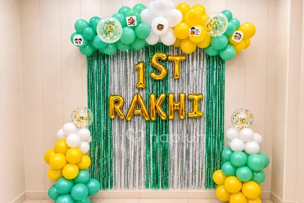 First Rakhi Celebration Decor