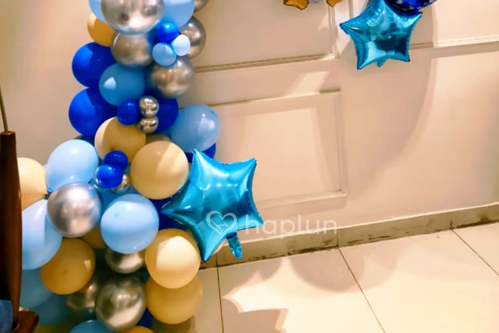 Newborn Boy Welcome Blue Setup