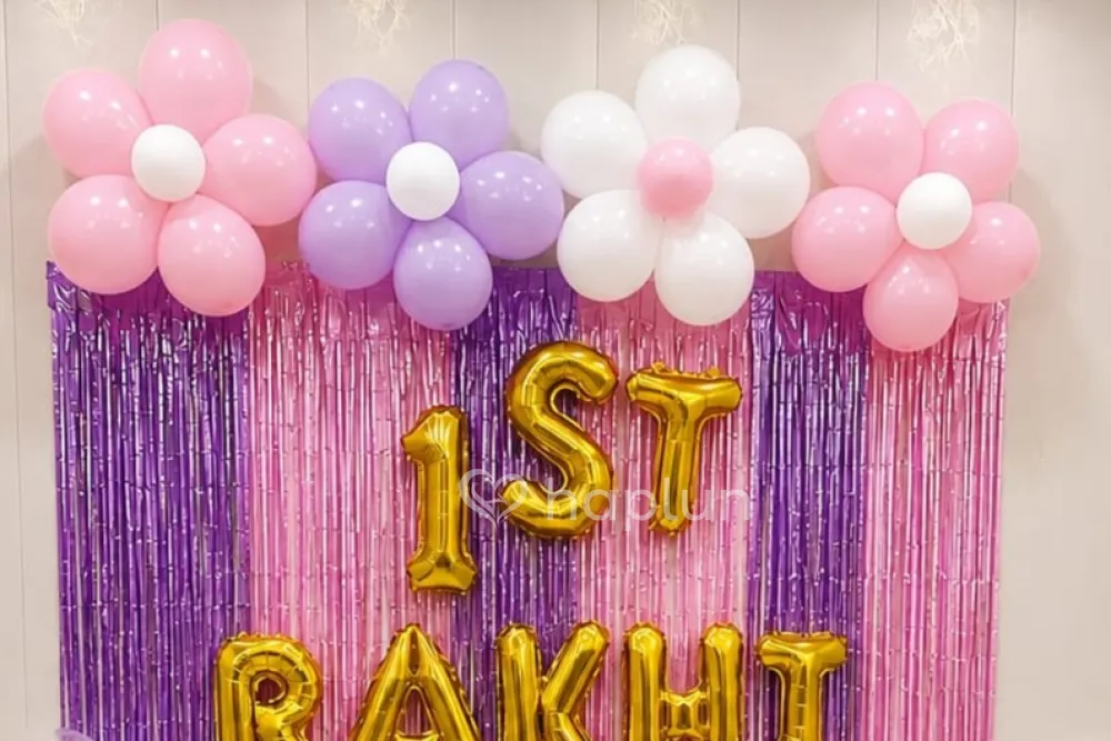 Simple Raksha Bandhan Balloon Decor