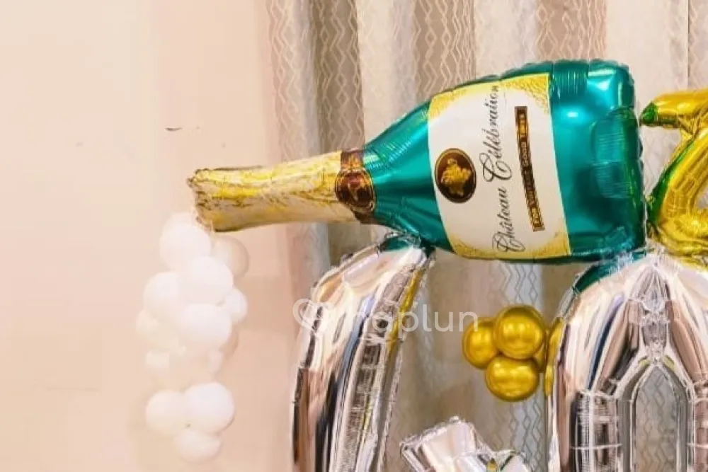 Champagne Bottle Marquee Decoration
