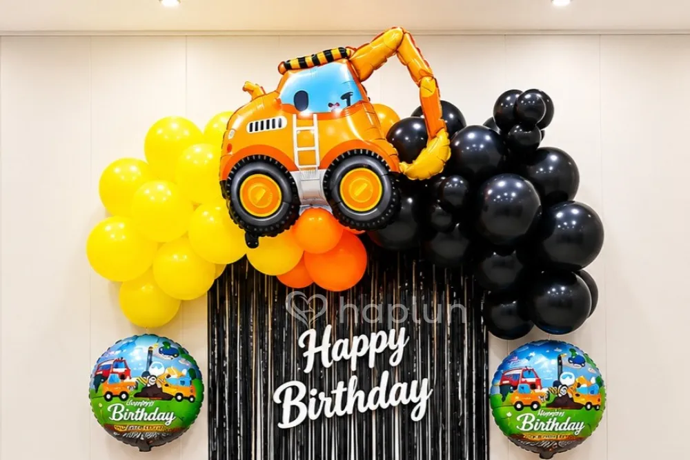 Construction Birthday Backdrop
