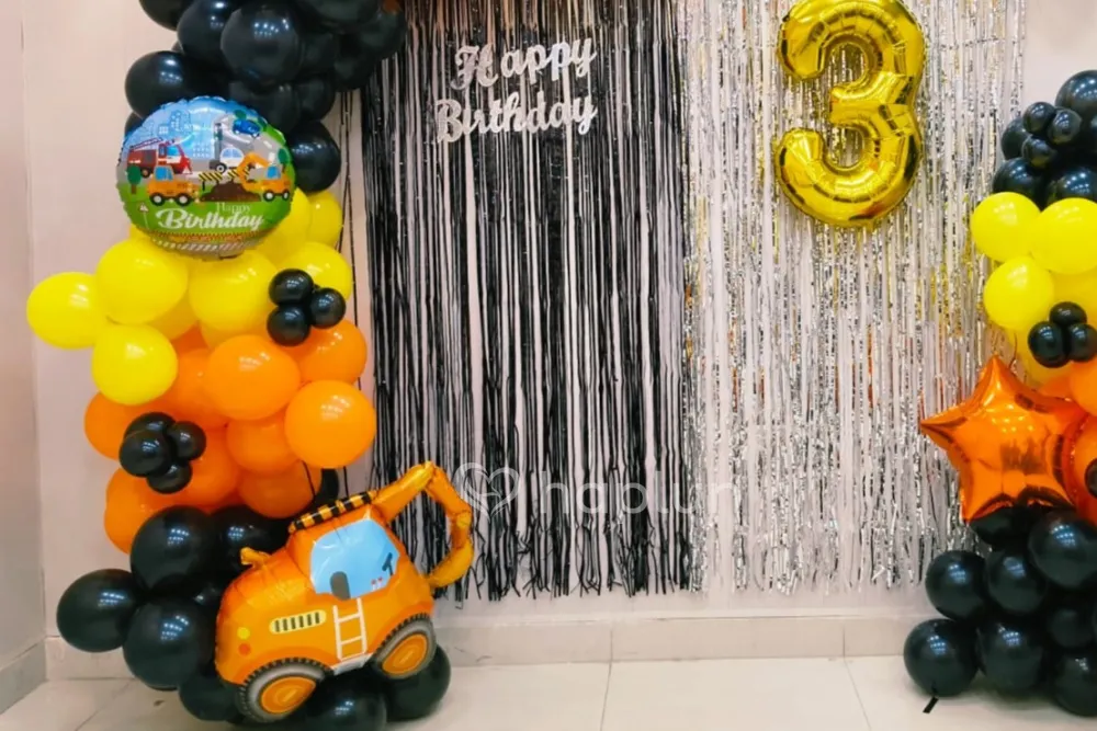 Construction Theme Balloon Decor