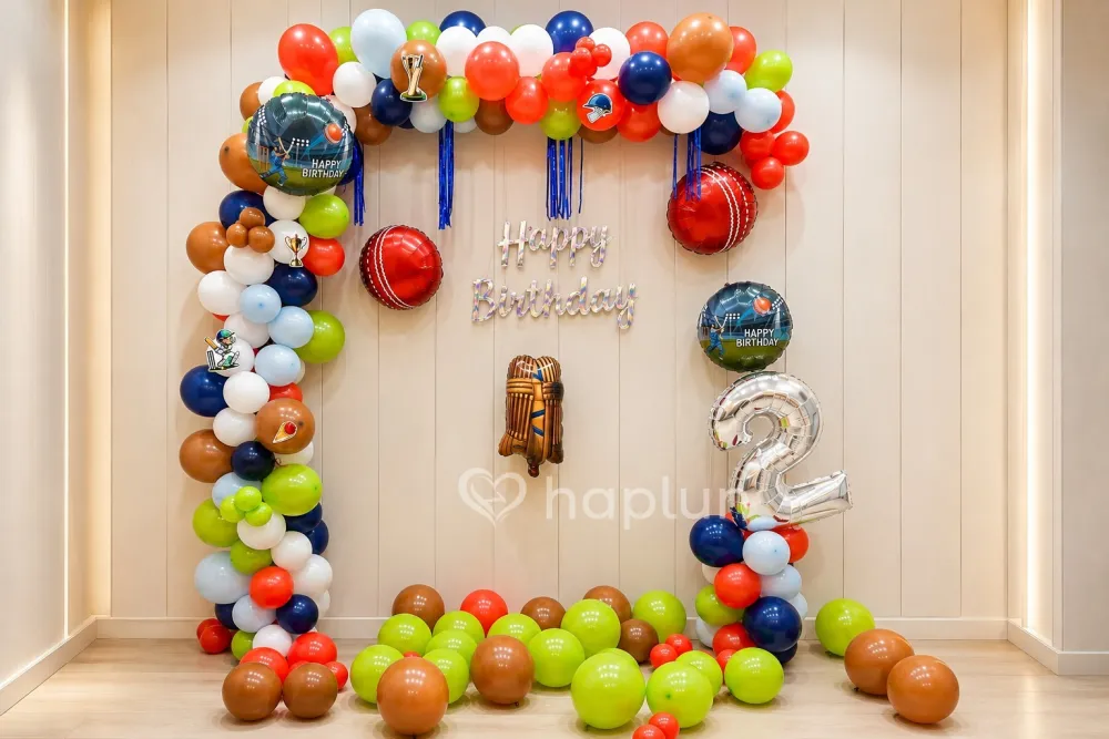 Cricket League Birthday Setup