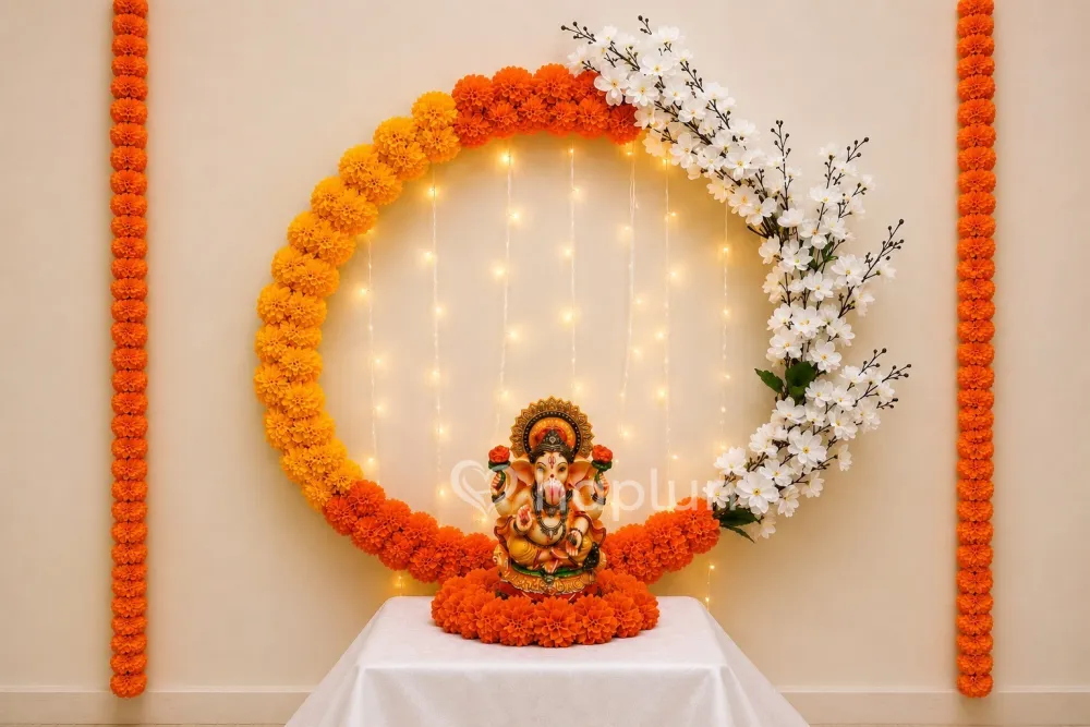 Divine Ganesh Chaturthi Decoration