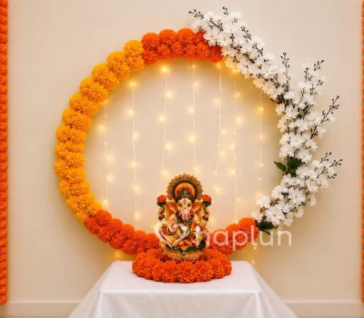 Divine Ganesh Chaturthi Decoration