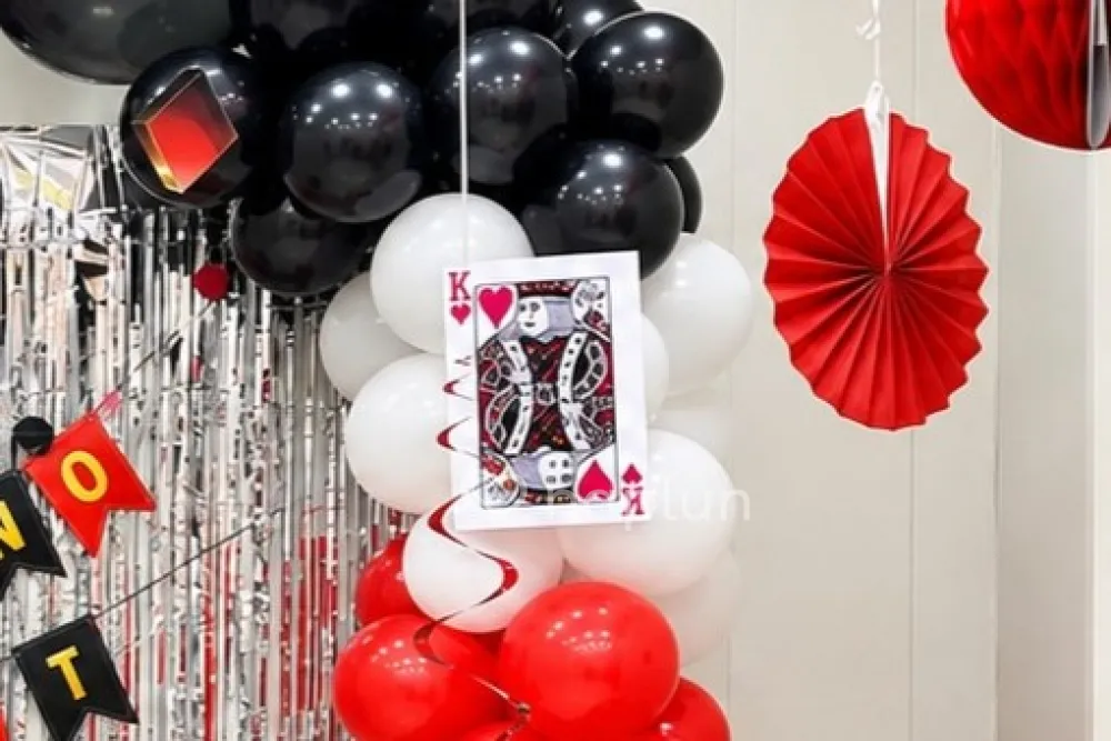 Poker Card Balloon Decoration