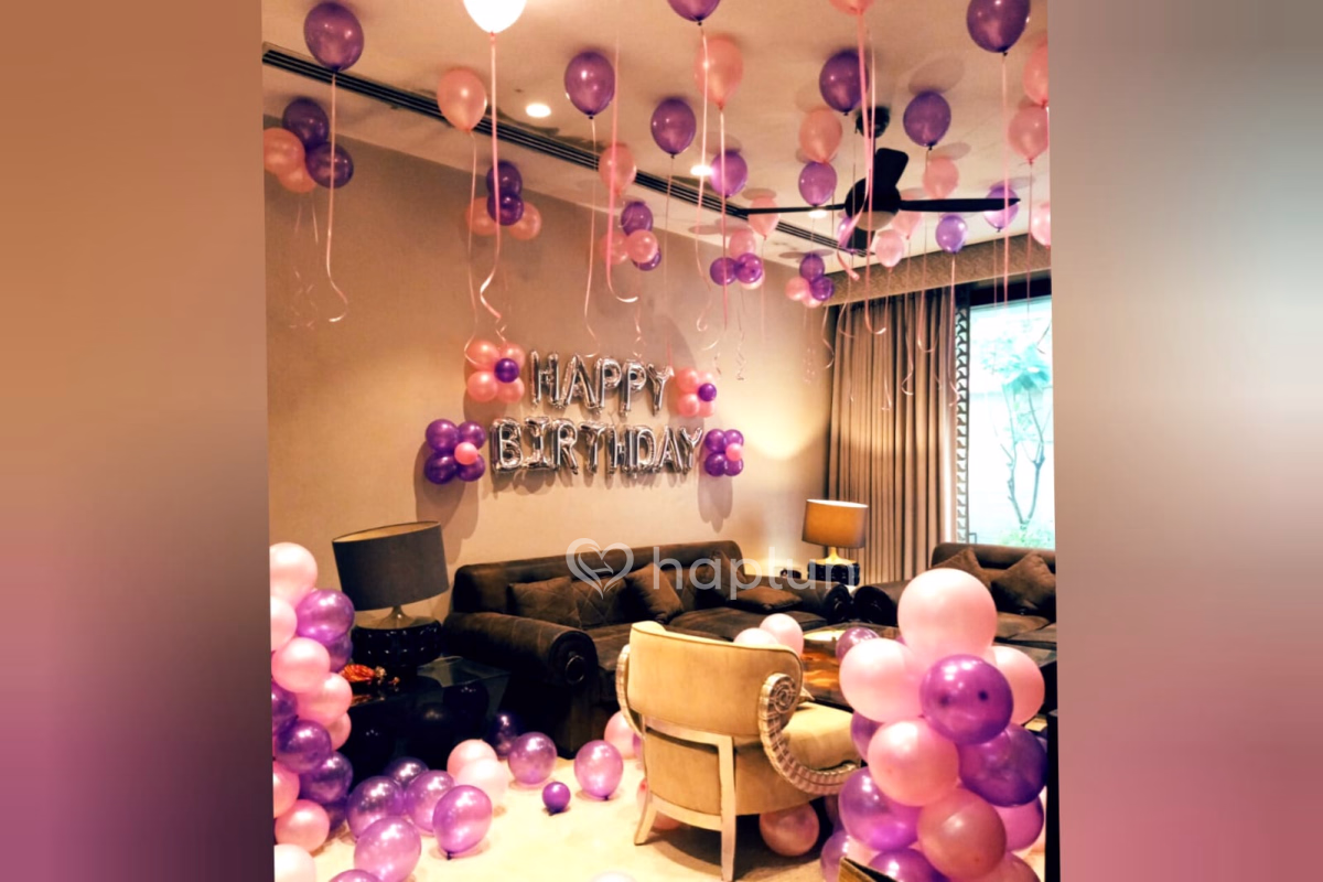 Birthday Balloons Decoration At Home Near Me