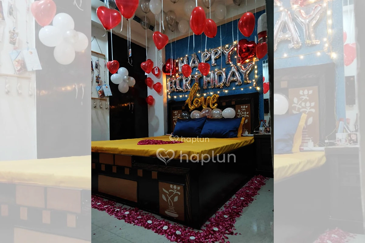 Love Theme Decoration For Partner's Birthday