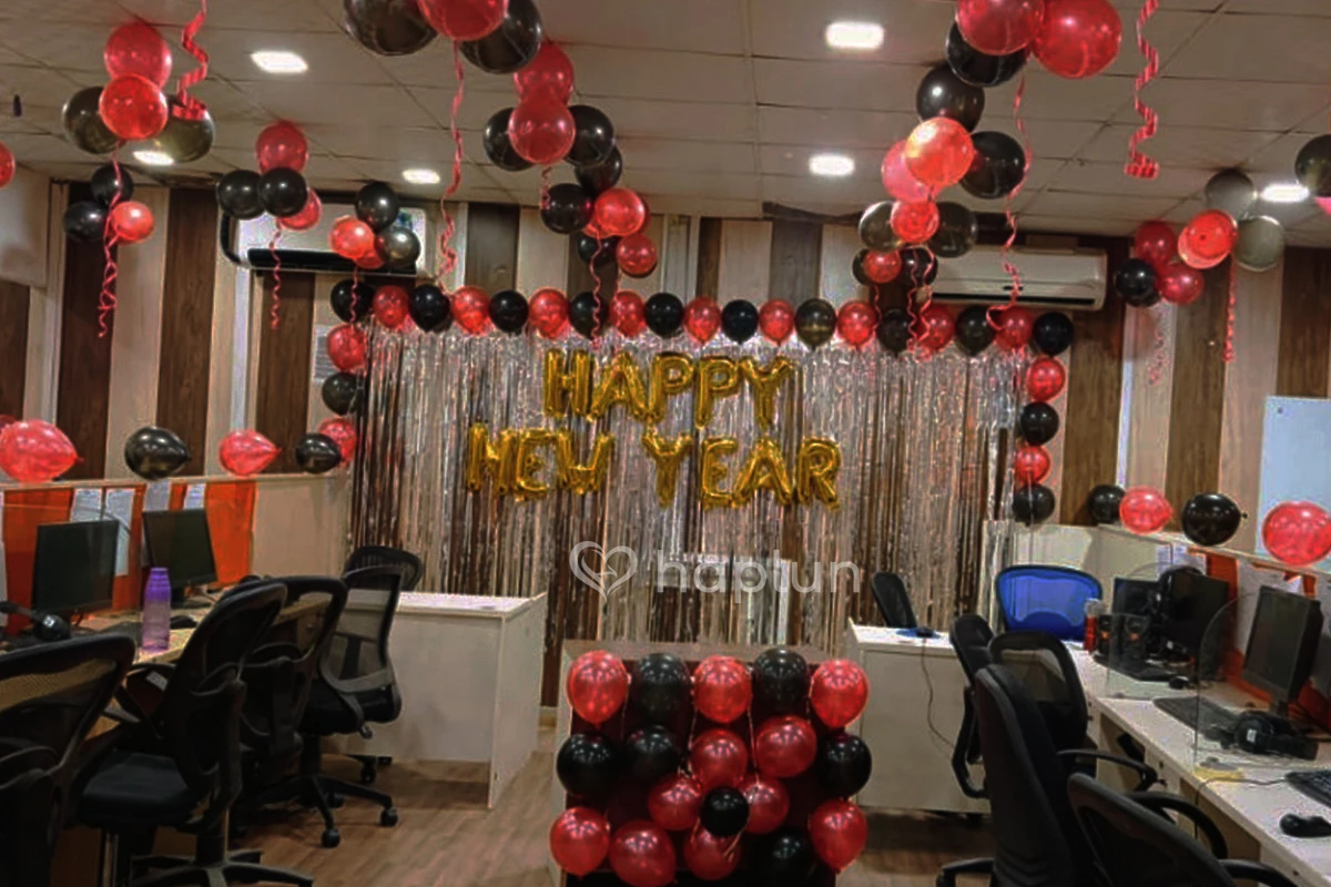 Grand New Year Office Decoration Balloon Services