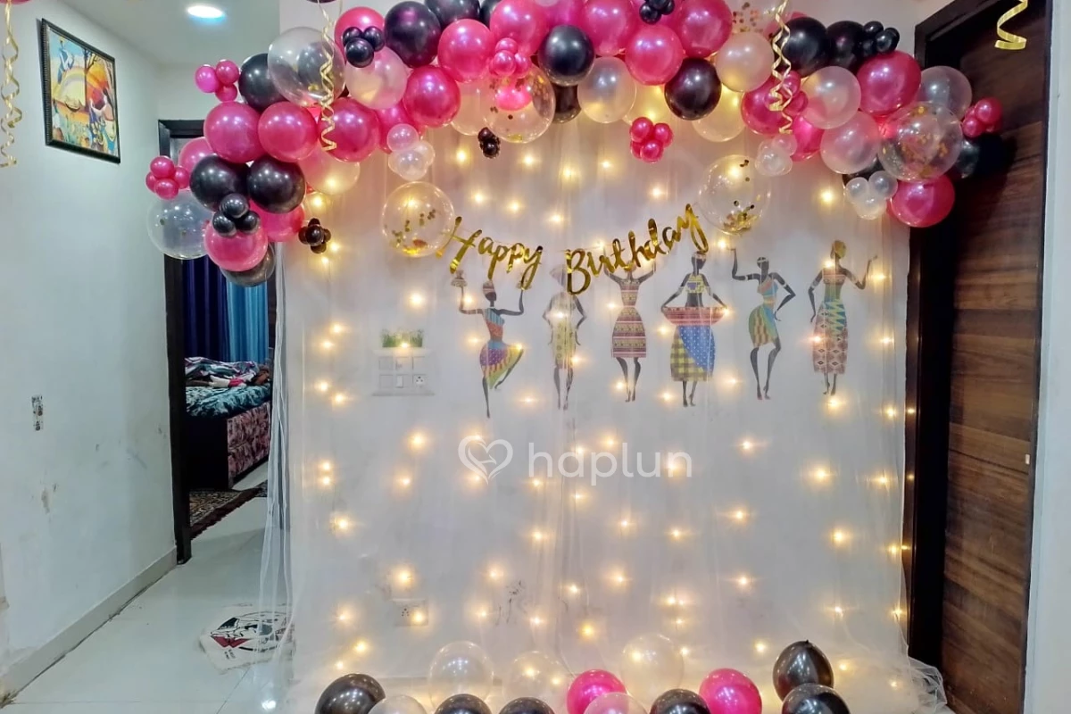 Happy Birthday Backdrop Decoration at home, Bengaluru –