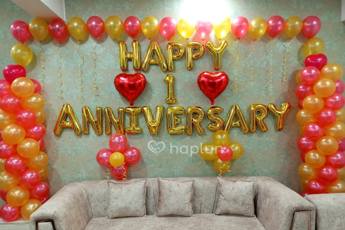 Anniversary Decoration for surprise near me at home