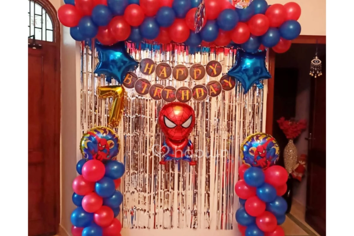 Spider-Man Balloon Decoration for Birthday Boy 