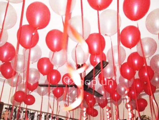 Ceiling Filled With Balloons