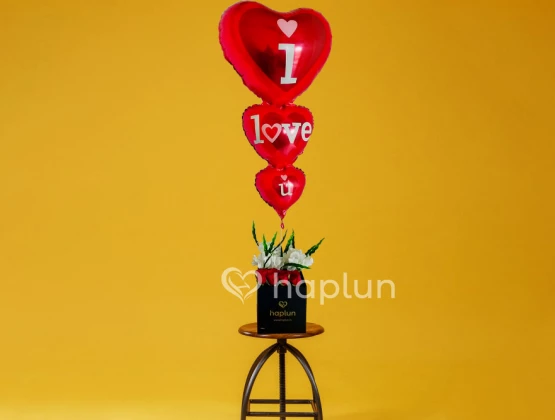 Balloon Bouquet for Love with rose