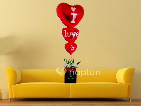 Balloon Bouquet box for love