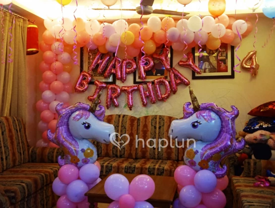 Unicorn Birthday Surprise Decoration