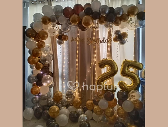 25th,30th and 50th Birthday Garland Decor at home