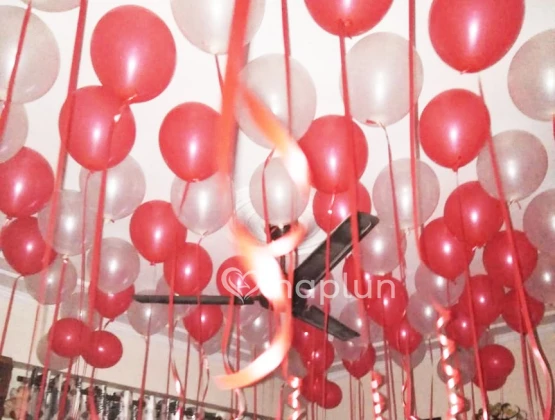 Ceiling Filled With Balloons