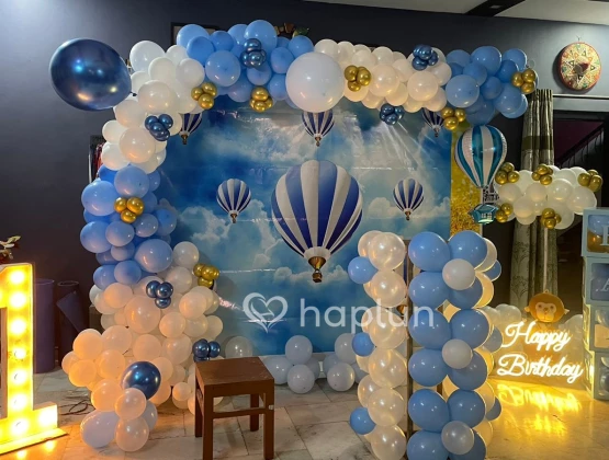 Hot Air Balloon Theme Birthday Decoration