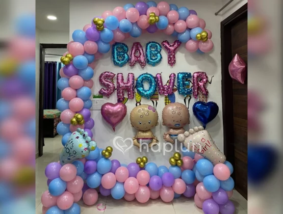 Baby shower backdrop decoration