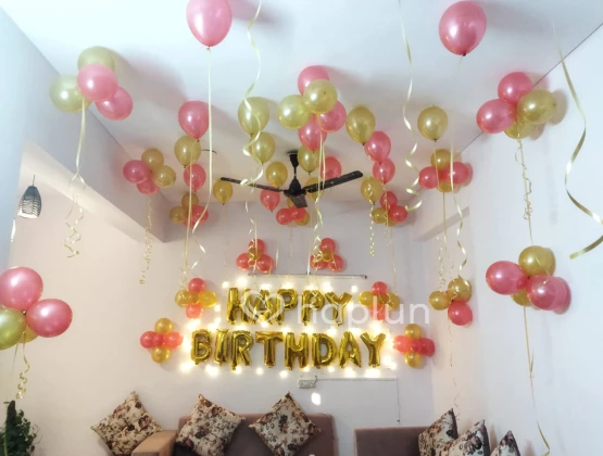 Birthday Decoration with balloons