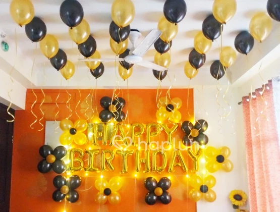 Simple Birthday Balloon Decoration For Birthday Party In [location] |  7eventzz