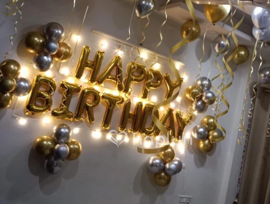 Chrome Balloon Birthday Decoration