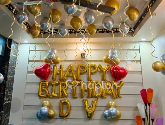 Chrome Balloon Birthday Decoration