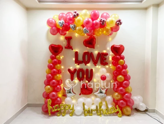 Birthday love theme decoration