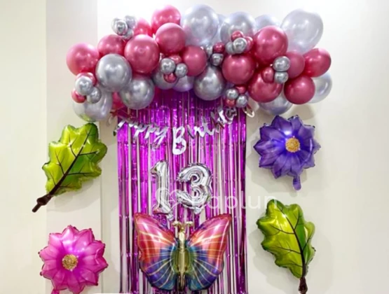 Butterfly theme decoration for birthday