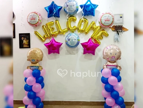 Twins decoration for welcome