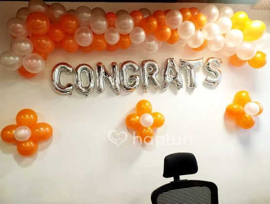 congrats balloon decoration