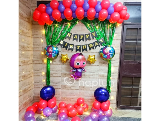 Masha Theme Birthday Decoration