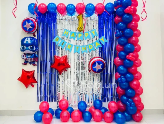 Captain America Theme Decoration